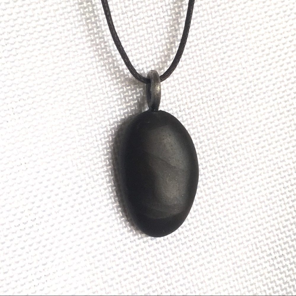 Therapy Stone Necklace Sterling Silver / 26-15”